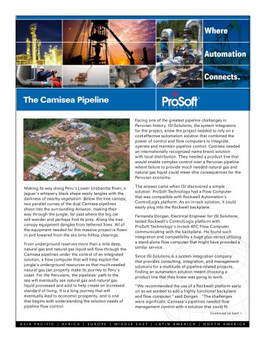 The Camisea Pipeline Flyer