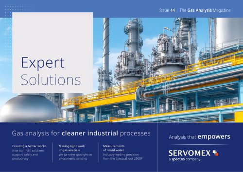 Expert Solutions Magazine issue 44 - gas analysis for cleaner industrial processes