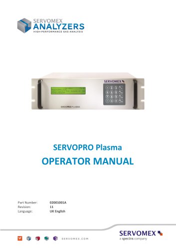 SERVOPRO Plasma Operator Manual