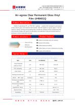 Clear Permanent Gloss Vinyl Film-UHA003S-3