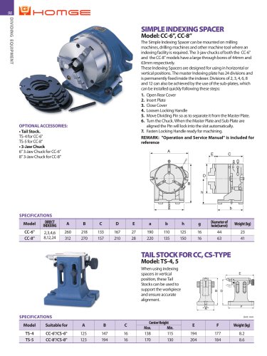 CC Simple Indexing Spacer (6", 8")