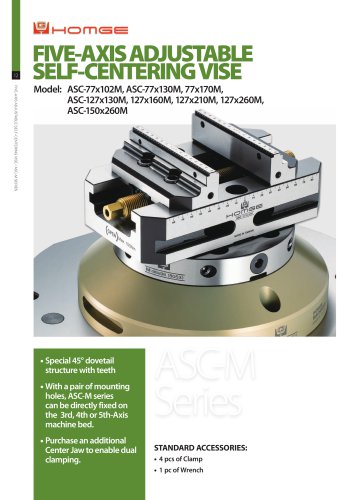 Five-axis Adjustable Self-centering Vise (ASC-M)