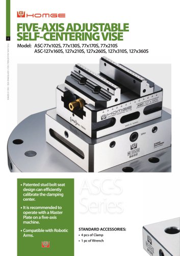 Five-axis Adjustable Self-centering Vise (ASC-S)