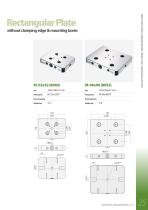 RECTANGULAR MASTER PLATE of Zero Point Quick Change Devices -G-1