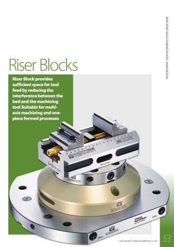 RISER BLOCKS for Zero Point Quick Clamping Systems