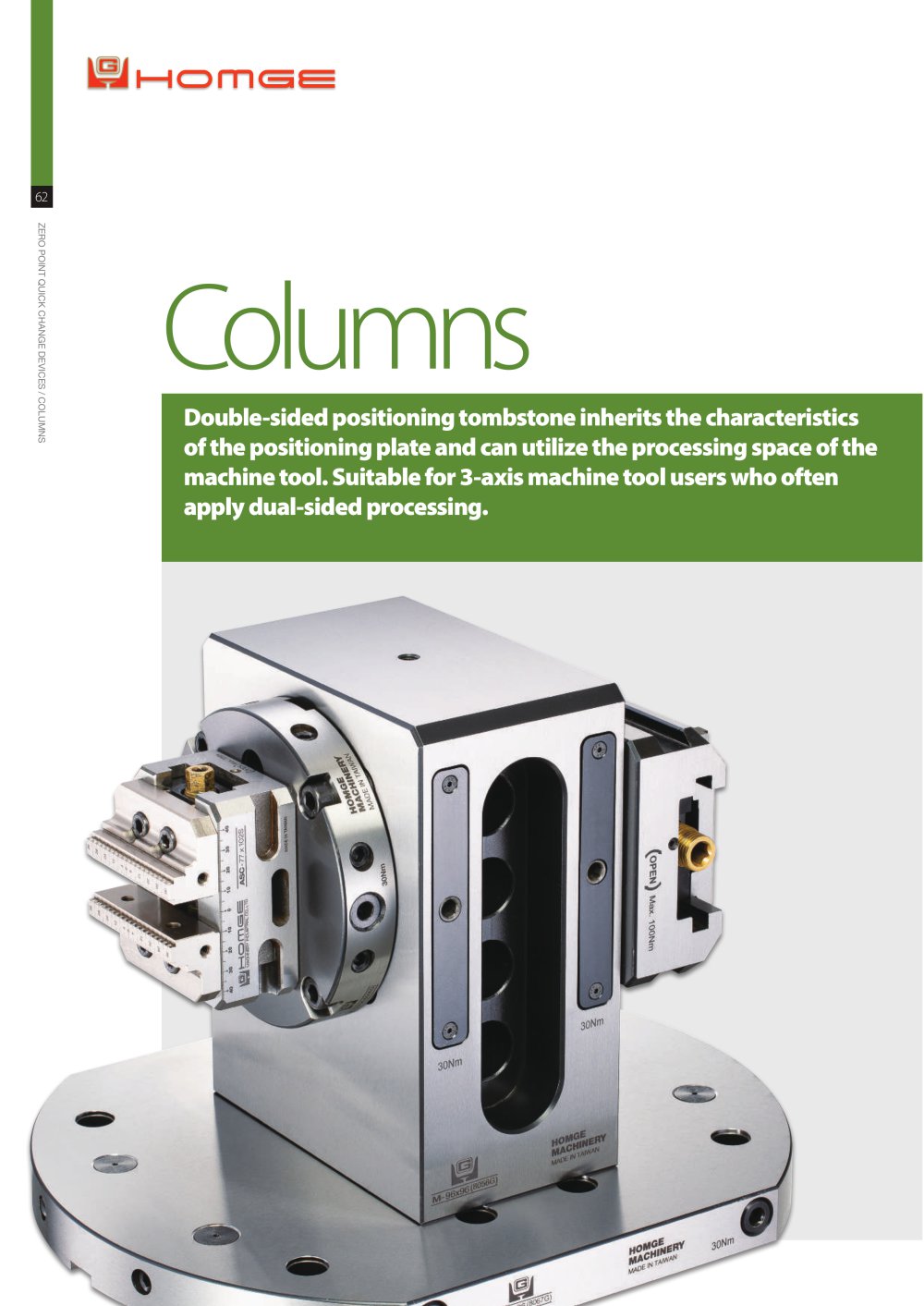 TWIN BASES for Zero Point Quick Clamping Systems - HOMGE MACHINERY IND. CO., LTD.