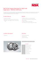 Ball Screw Support Bearings for High LoadApplication - NSKTAC-SHR Series - 1