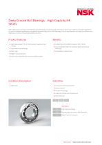 Deep Groove Ball Bearings - High Capacity HRSeries-1