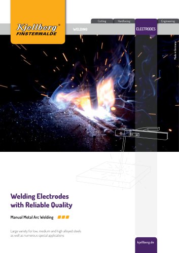 Welding electrodes with reliable quality