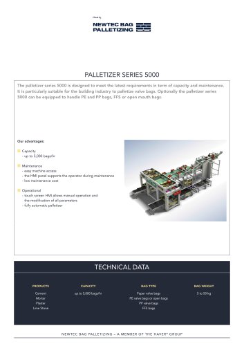 All NEWTEC BAG PALLETIZING Catalogs And Technical Brochures