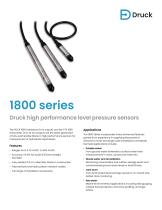 PDCR 1800 transducer (mV output) and PTX 1800 transmitter (4 to 20 mA output) - 1800 series - high performance level pressure sensors-1
