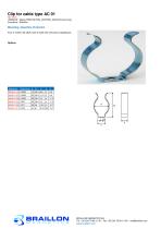 Clip for cable type AC 01-1