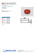 Magnetic Tack round type PM 01 - 1