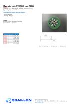 Magnetic tack STRONG type PM 02-1