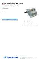 MANUAL DEMAGNETIZER TYPE DEM-M1 - 1