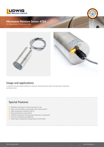 Microwave Moisture Sensor ATEX