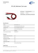 RBT Digital Multimeter (DMM) Test Leads Catalogue-3