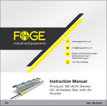 AC Antistatic Bar with Air Nozzle SE-ACN Series - 1