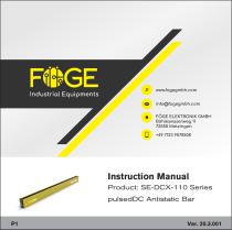 pulsedDC Antistatic Bar SE-DCX-110 Series-1