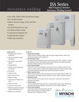 Mid-Frequency Inverter Resistance Welding Power Supplies - ISA Series - 1