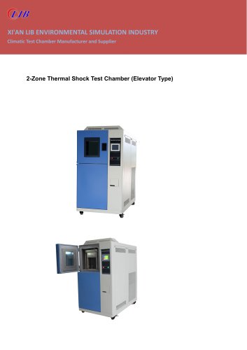 2-Zone Thermal Shock Test Chamber (Elevator Type)