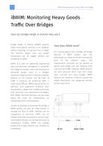 iBWIM Monitoring Heavy Goods Traffic - 2