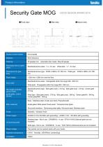 Security Gates Product Information with QR code - 2