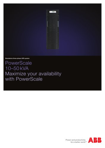 PowerScale 10 - 50 kVA - Maximize your availability