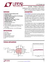 LTC2368-24 - 24-Bit, 1Msps, Pseudo- Differential Unipolar SAR ADC with Integrated Digital Filter - 1