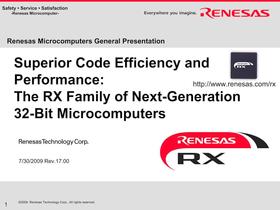 Renesas Microcomputers General Presentation - 5