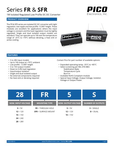 Series FR & SFR