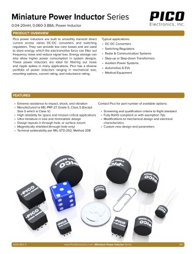 Series Miniature Power Inductors