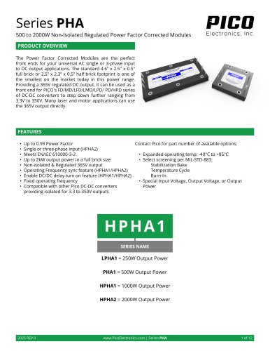 Series PHA