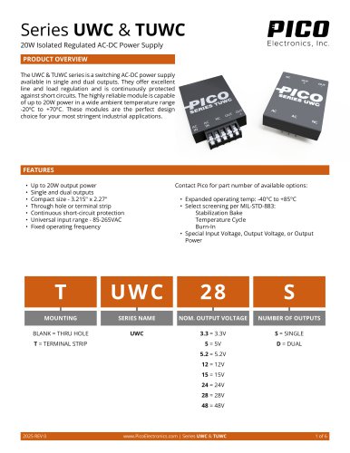 Series UWC & TUWC