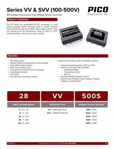 Series VV & SVV (100-500V)