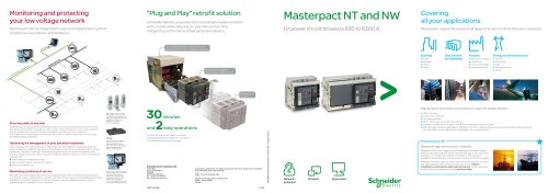 Masterpact NT and NW LV power circuit breakers 630 to 6300 A