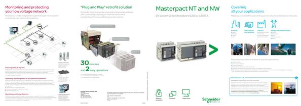 Masterpact NT和NW LV电力断路器630 - 6300 A