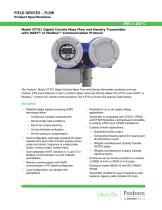 CFT51型数字科里奥利质量流量和密度变送器，具有HART®或Modbus™通信协议