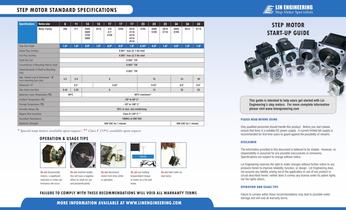 STEP MOTOR STANDARD SPECIFICATIONS - 1