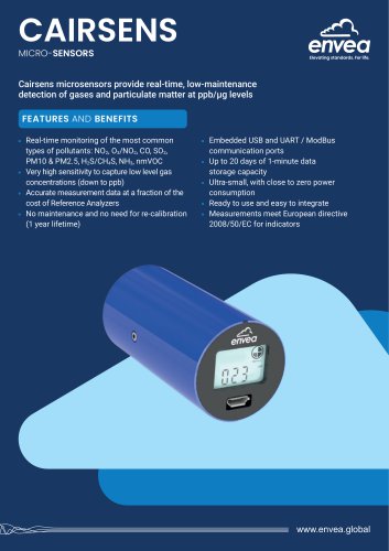 Cairsens - new generation of air quality & odors monitoring sensors