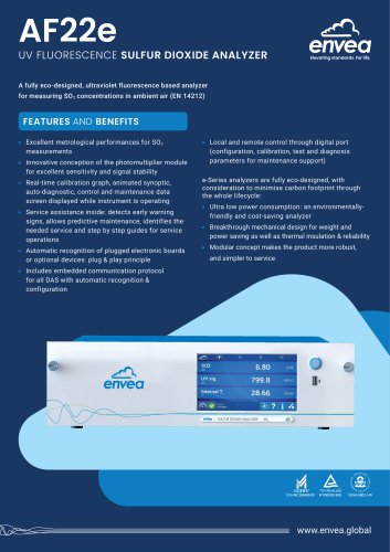 E-Series - AF22E SO2 monitor