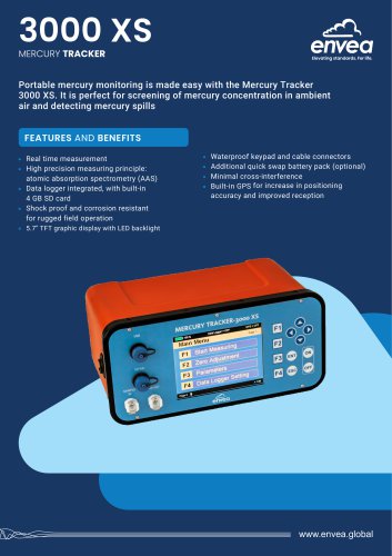 Mercury tracker 3000XS monitor Air quality & Environment