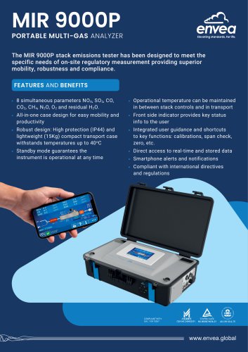 MIR 9000P portable stack emission monitor