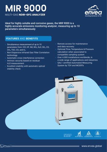 Stack emission monitor: multi-gas-analyzer IR-GFC