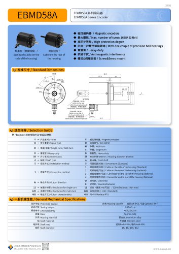 MAGNETIC ENCODER EBMD58A-RS485