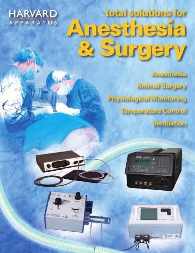 Harvard Apparatus Anesthesia and Surgical Research Guide