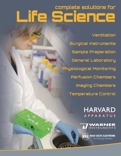 Harvard Apparatus Complete Solutions for Life Science Guide