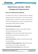 Bubble Emission Leak Tester – Efficient Packaging Leak Testing Instrument-1