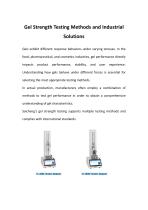 Gel Strength Testing Methods and Industrial Solutions-1