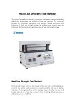 Heat Seal Strength Test Method-1